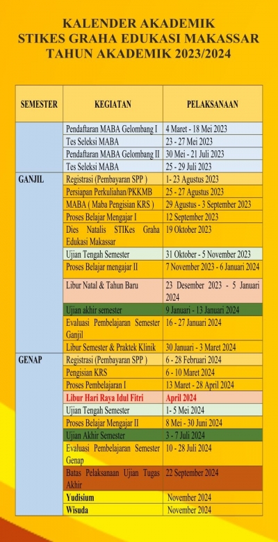 Kalender Akademik 2023/2024